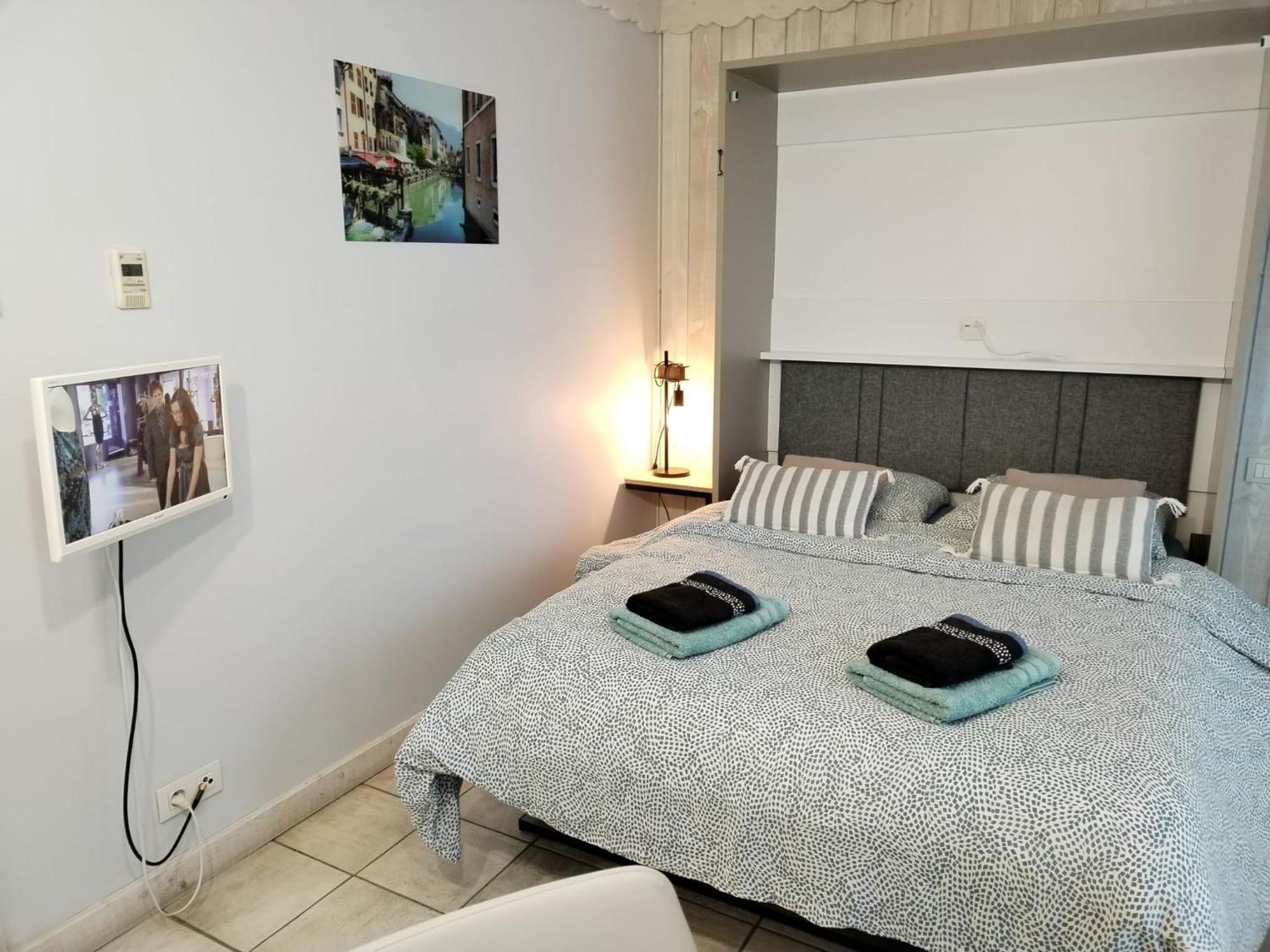 Studio Les Pieds Dans L'Eau Au Bord Du Lac D'Annecy Duingt Exterior foto